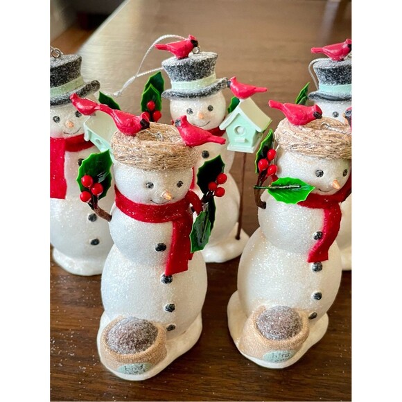 None Other - Holiday Snowman Ornaments (set of 5)